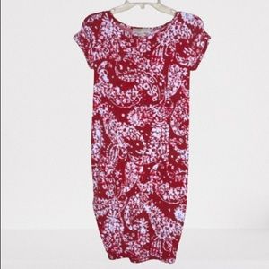 MICHAEL MICHAEL KORS Red Floral Dress tie-back
